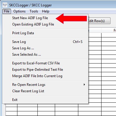Starting a Log File